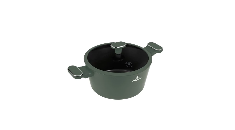 Berlinger Haus Matte Green Collection magas l�bas tit�n bevonattal, fed�vel, 24 cm
